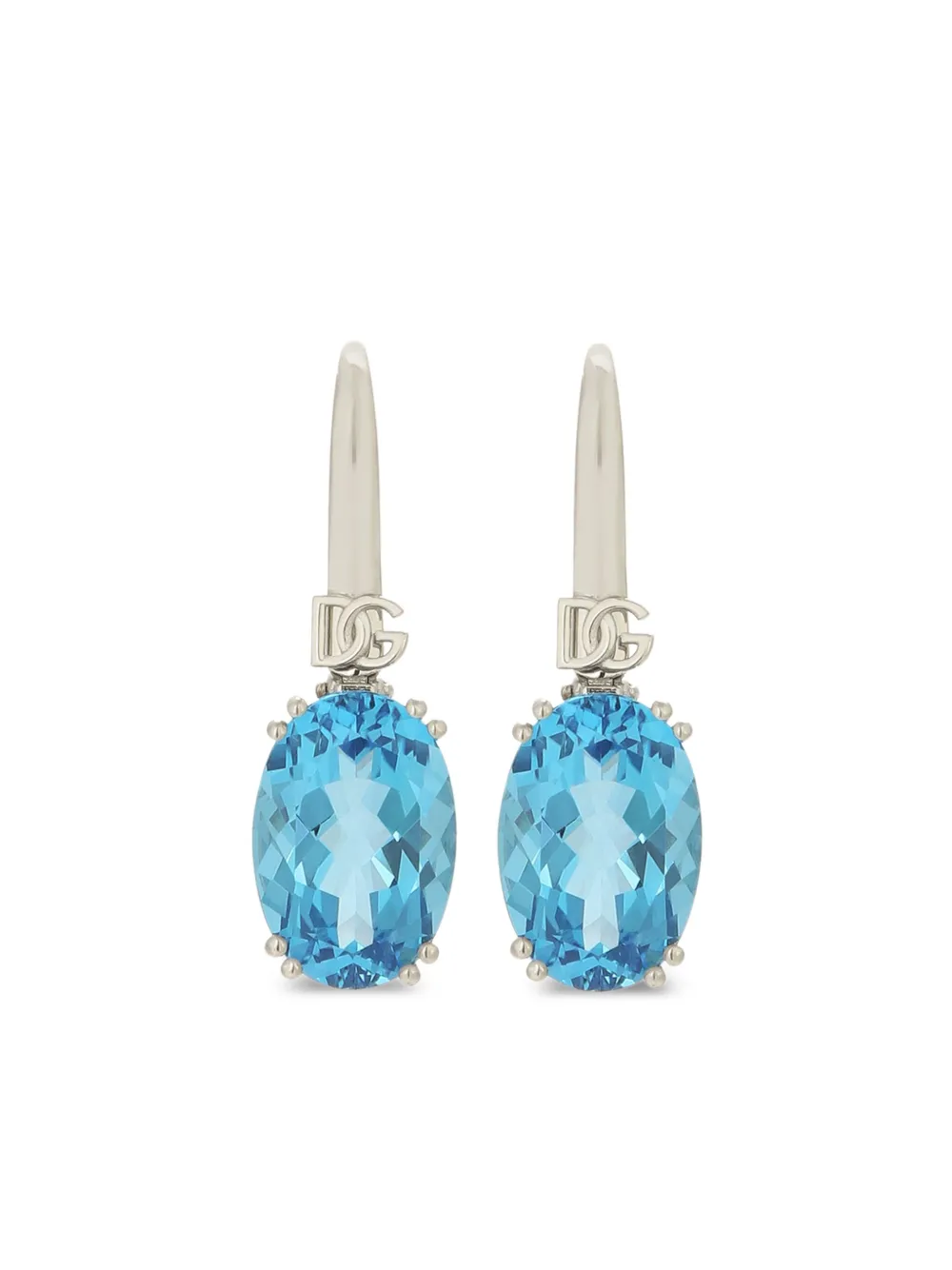 

Серьги Anna из белого золота с топазами DOLCE & GABBANA, серебяный