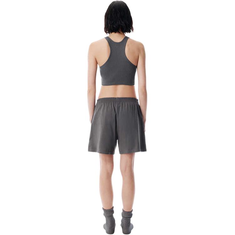 Бодивар серии SS25 повседневные шорты Unisex Alexander Wang, зеленый — фото 4