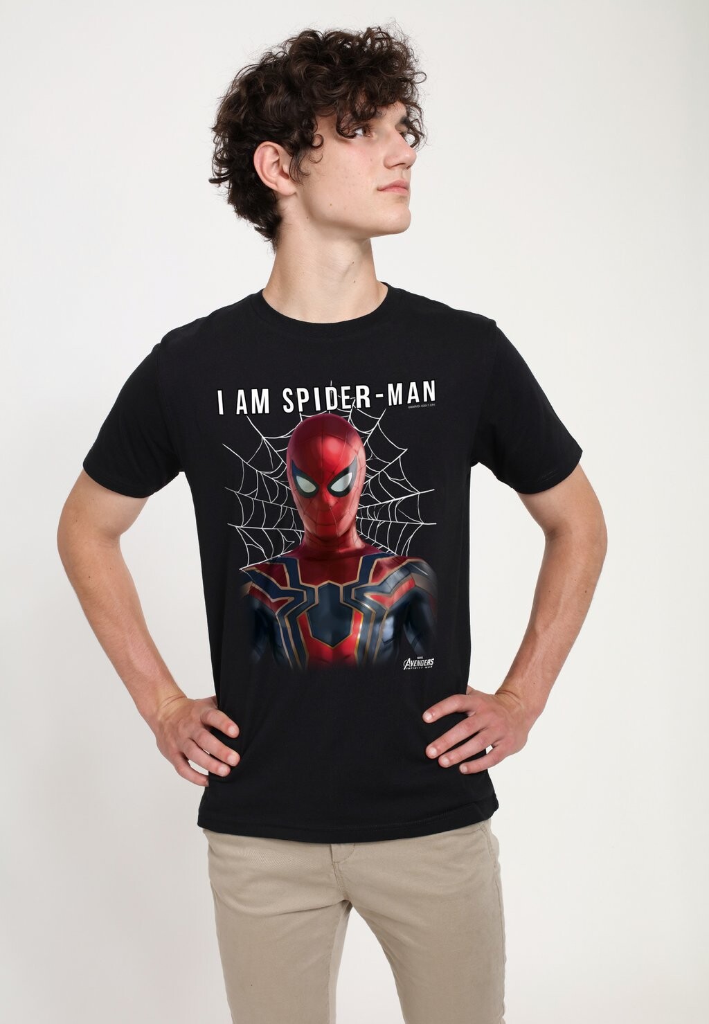 

Футболка с принтом AVENGERS: INFINITY WAR I AM SPIDERMAN Marvel, черный