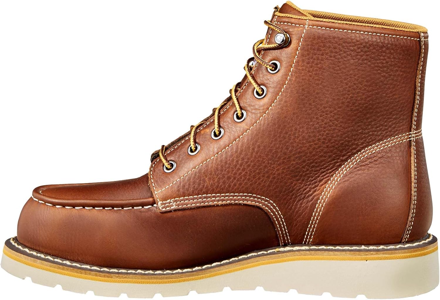 Мужские водонепроницаемые ботинки Carhartt с 15 см подошвой и стальным носком, Soft Tan Full Grain Leather — фото 2