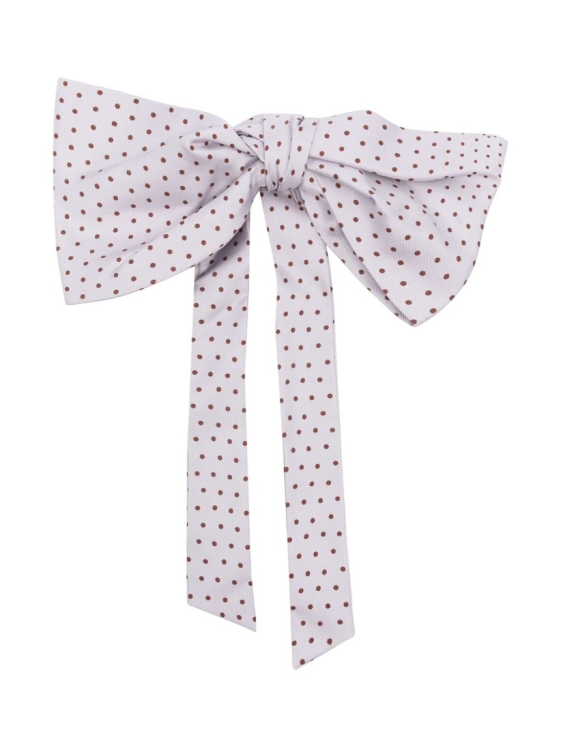 

ETRO polka-dot print silk bow, нейтральный цвет