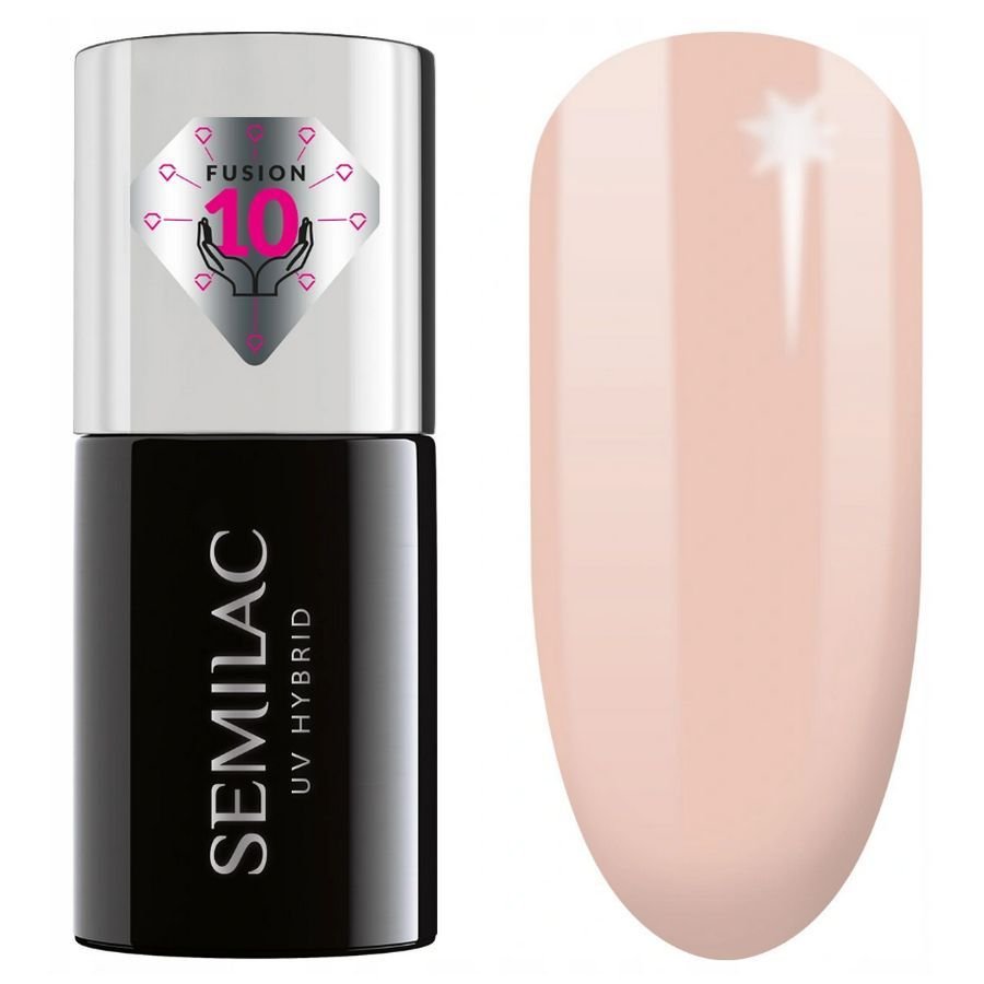 

Semilac 816 Extend Care 5in1 Pale Nude, 7 мл гибридный, цветной базовый верхний лак