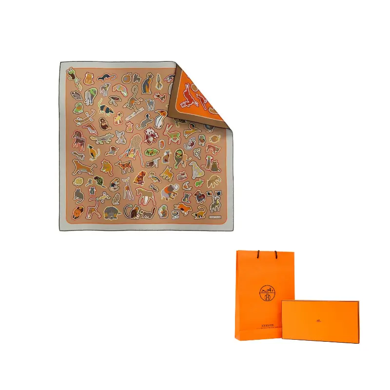 

HERMES Шёлковый платок женский разноцветный, Multicolor