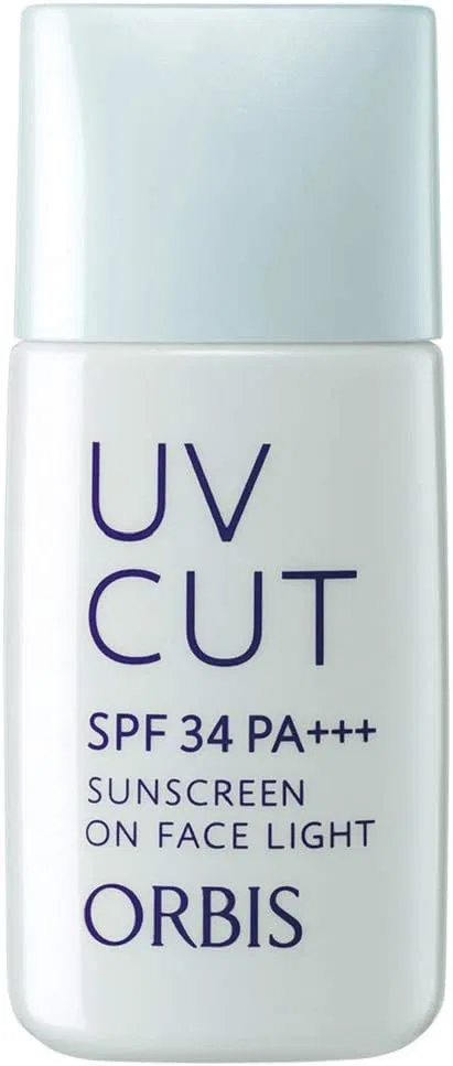 Набор солнцезащитных средств для лица Orbis SPF34 PA+++ Moist Cream 35 г и Light 28 мл — фото 4