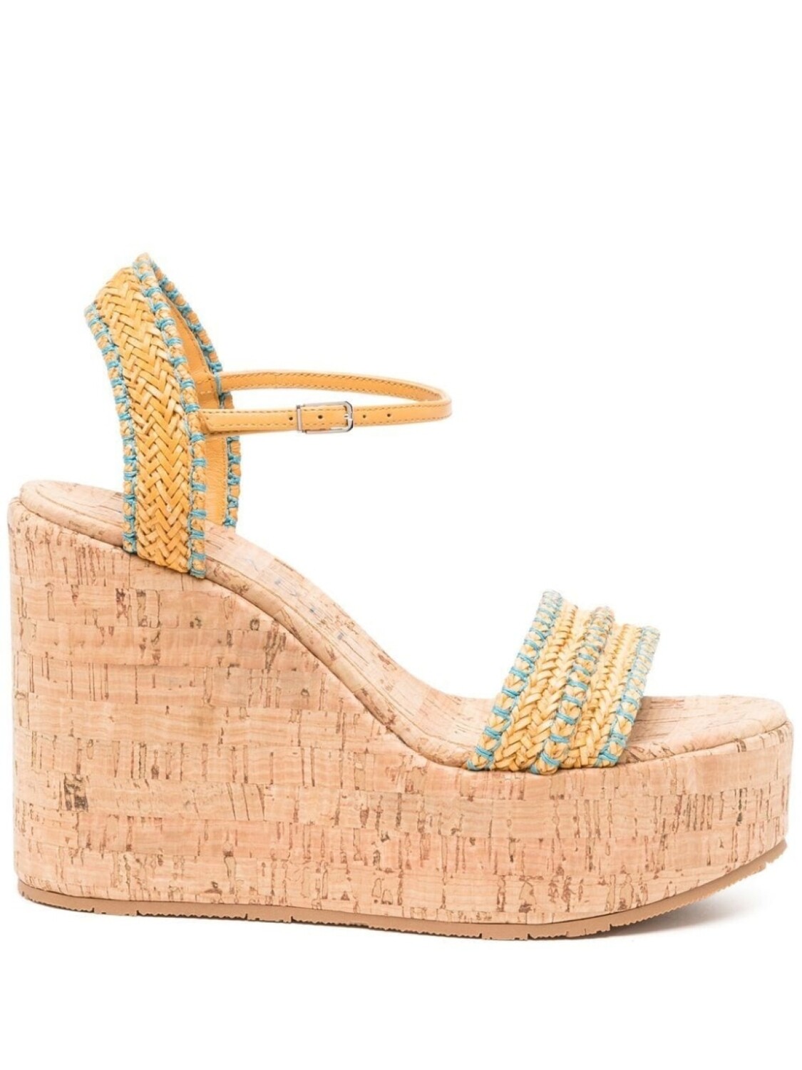 

Casadei плетеные босоножки на платформе, коричневый
