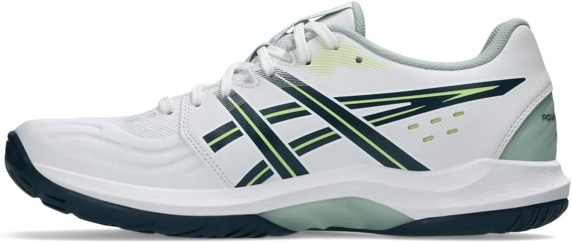 Мужские гандбольные кроссовки Asics POWERBREAK FlyteFoam, белый/бирюзовый — фото 4