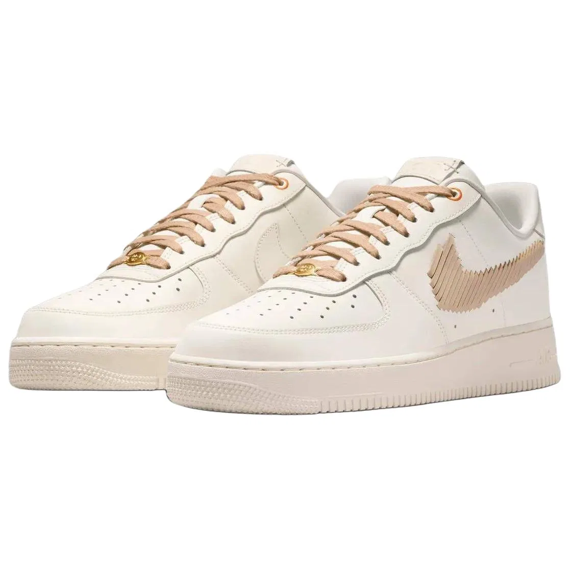 Скейтбординг-кроссовки Air Force 1 Support Nike белый светло-хаки — фото 4