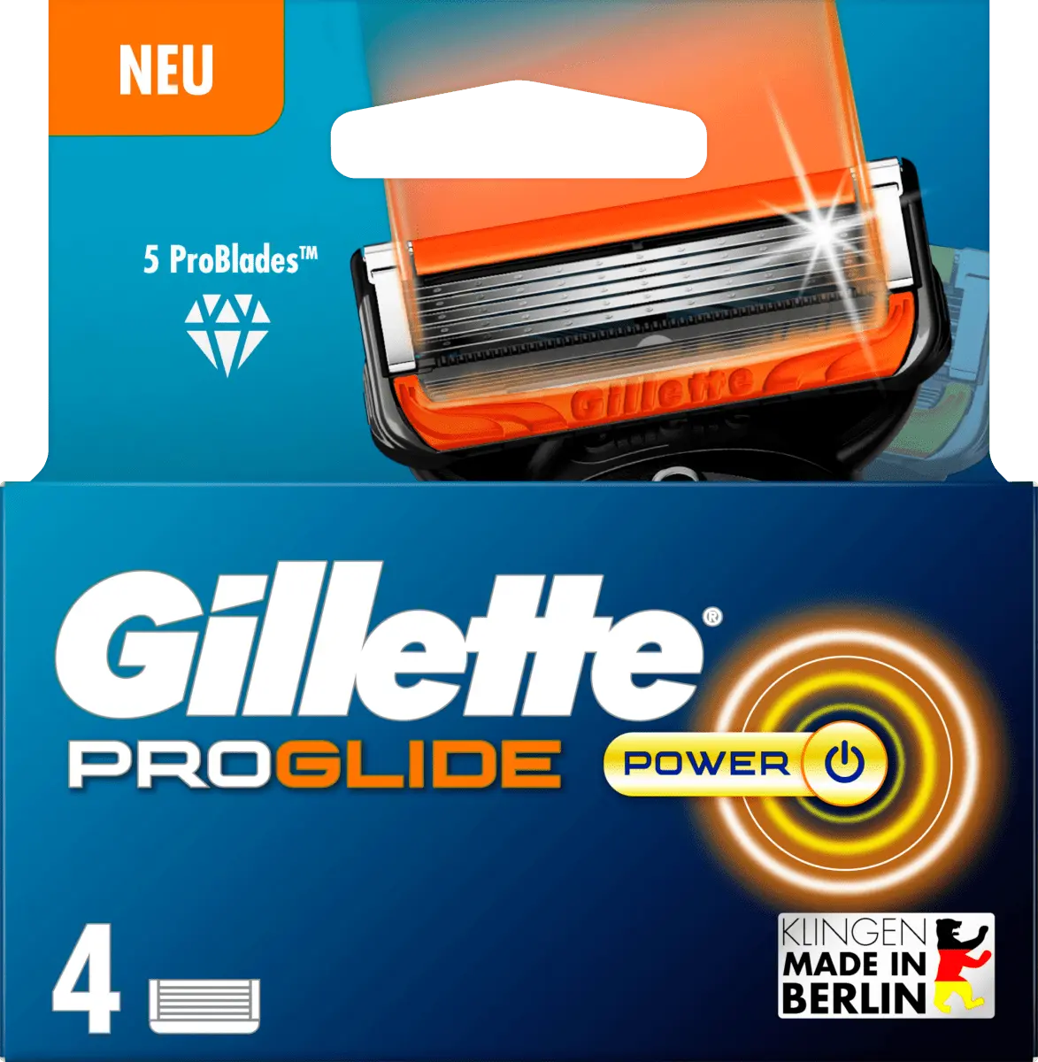 

Лезвия для бритвы ProGlide Power 4 шт. Gillette