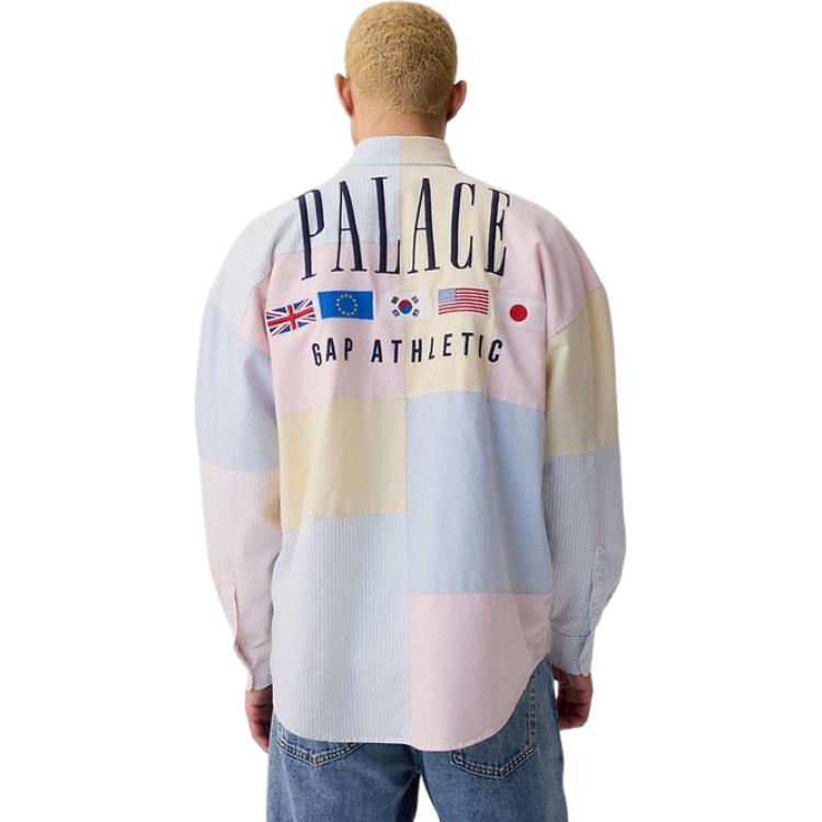 PALACE X Футболка с заниженной линией плеча GAP, Многоцветная — фото 4