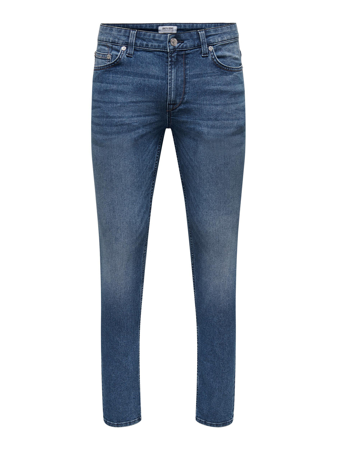 

Джинсы ONLY Slim Fit Basic Hose Stoned Washed Denim Pants ONSLOOM, синий