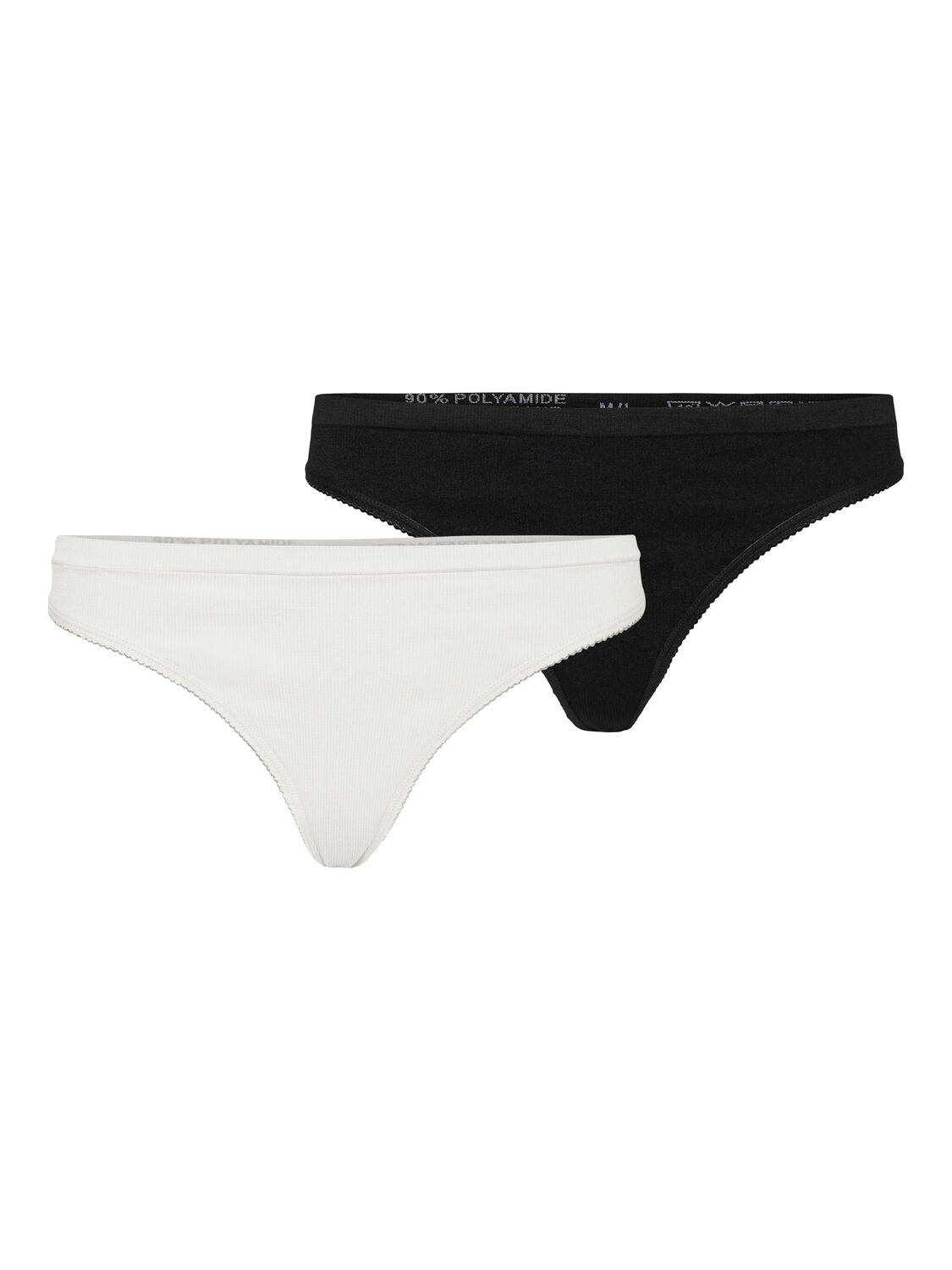

Трусы Vero Moda Ripp s 2 er Pack G String Brazilian Tanga VMAGNES, черный