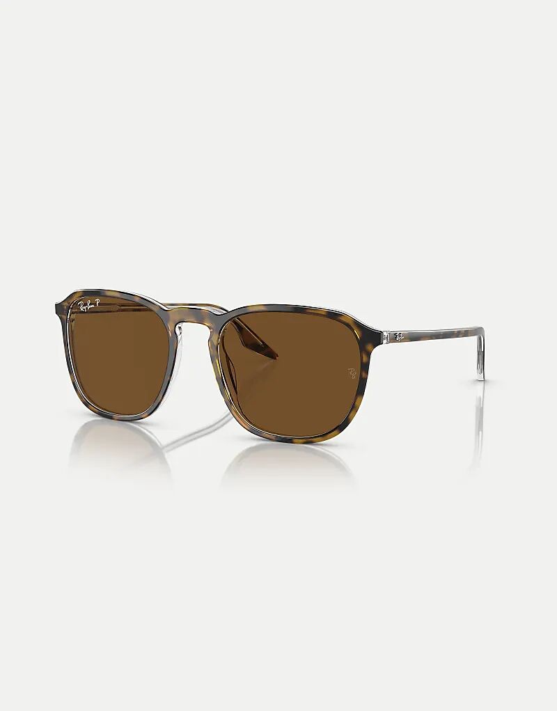 

Солнцезащитные очки Ray-Ban Rb2203 с квадратными поляризованными линзами коричневого цвета в цвете «гавана»