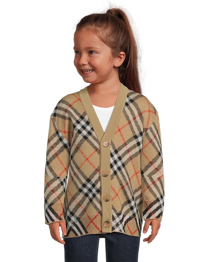 

Свитер Burberry Kids Graham Check, цвет Sand IP Check