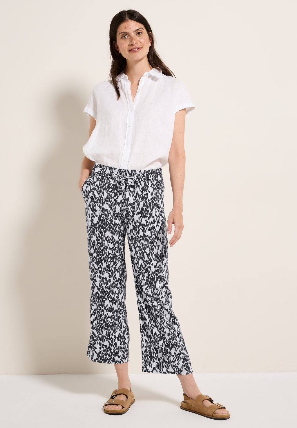 

Брюки GEMUSTERTE WIDE LEG Cecil, кремовый