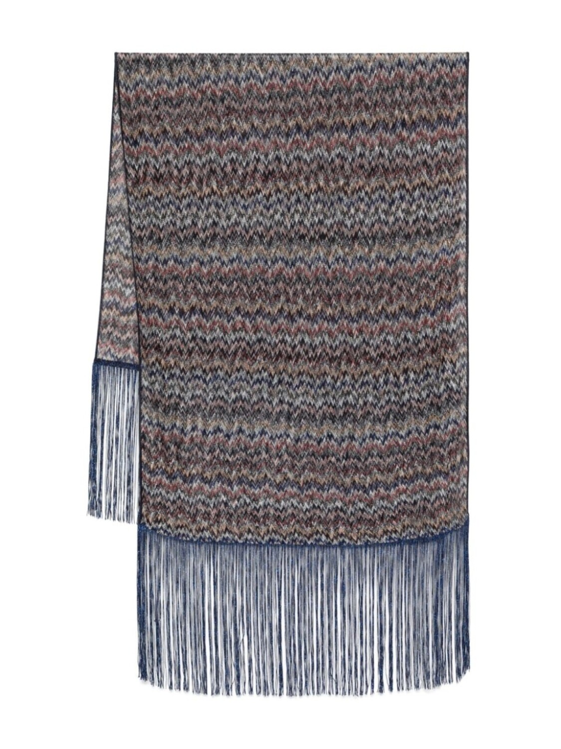 

Шарф Missoni с зигзагообразным узором, синий