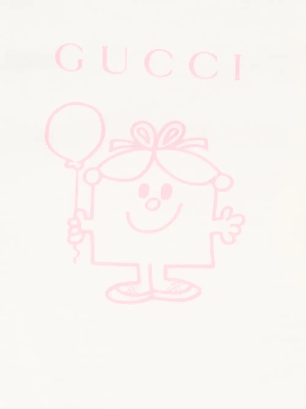 Графический детский комбинезон Gucci Kids, белый — фото 3