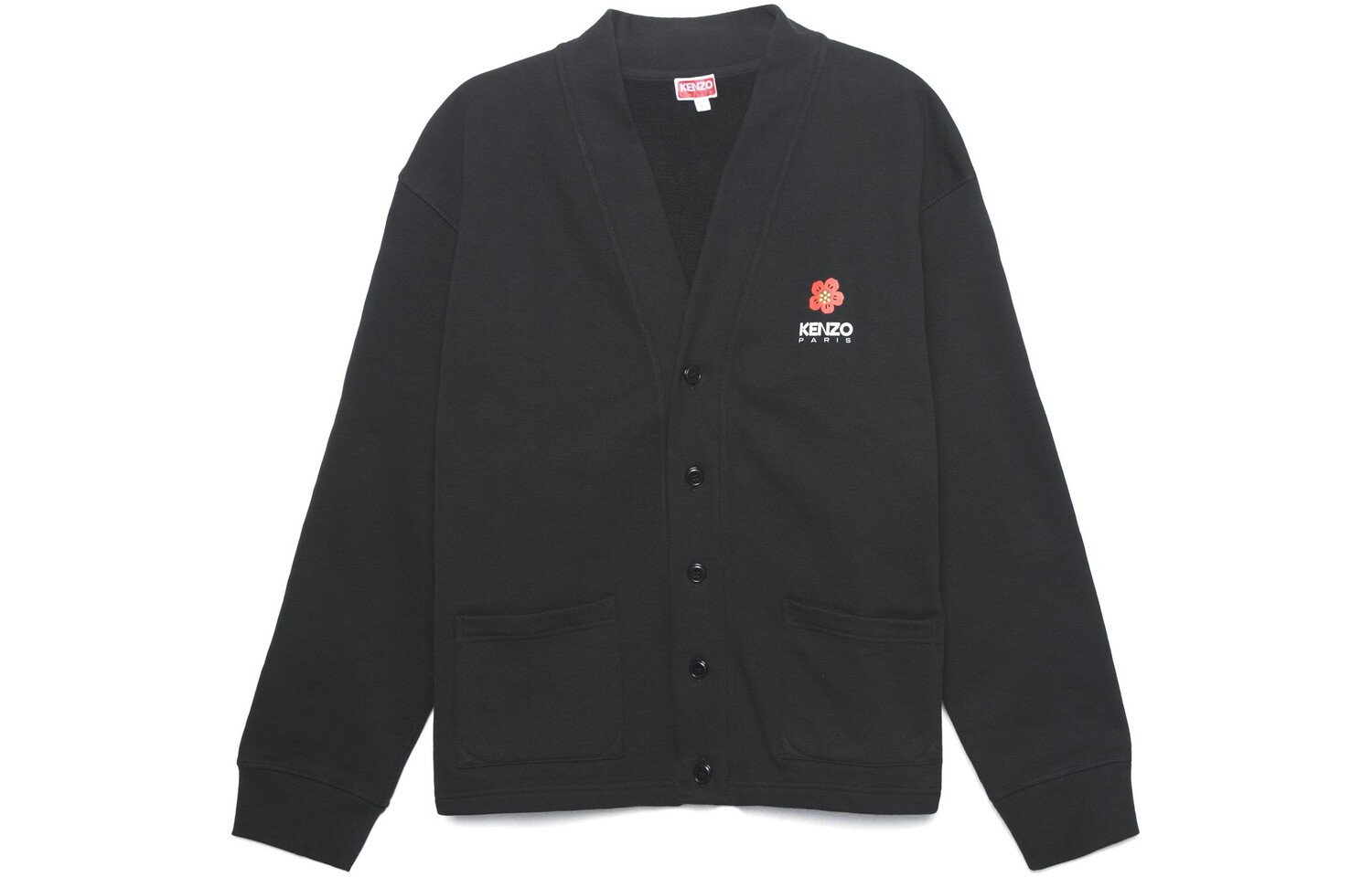 

Толстовка мужская Kenzo Logo-Printed Button-Up, черный