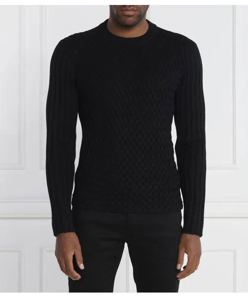 

Свитер Regular fit Emporio Armani, черный