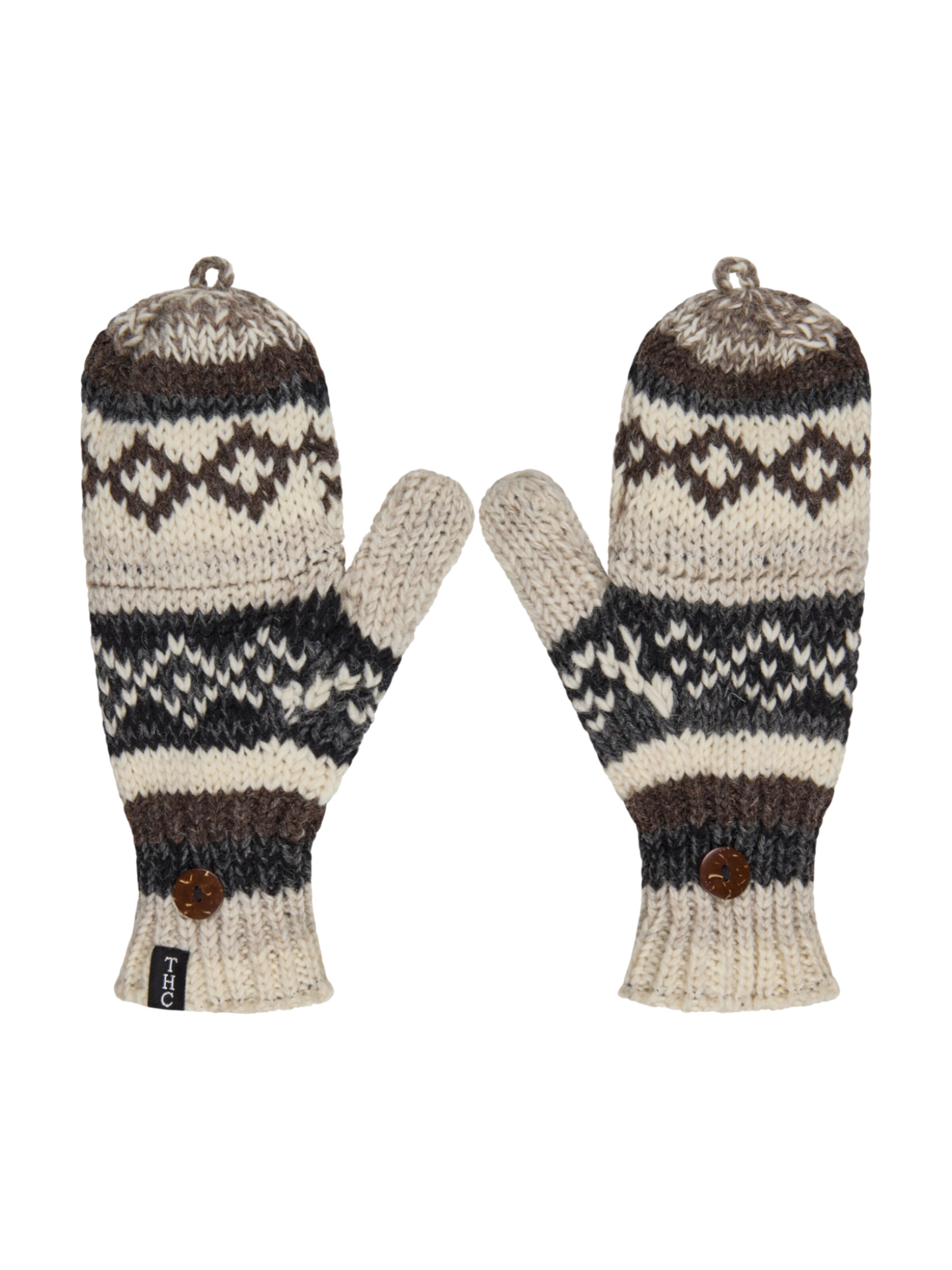 

THC Natural Line Варежки '888' в крапчатом бежевом цвете