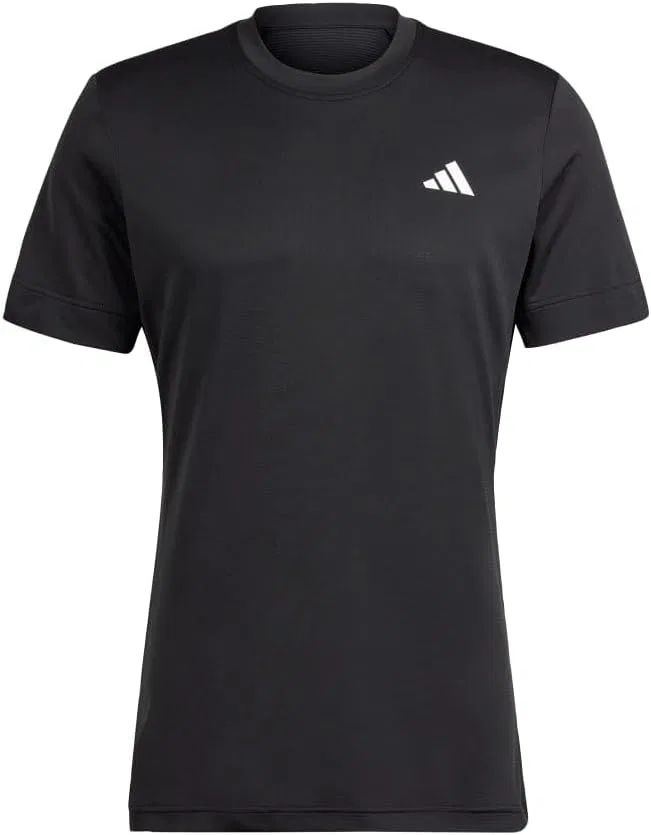 Футболка с коротким рукавом и круглым вырезом Adidas Freelift для тенниса и повседневной носки - White