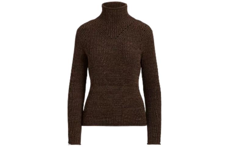 

Lauren Ralph Lauren Кашемировый свитер FW22, женский, темно-коричневый