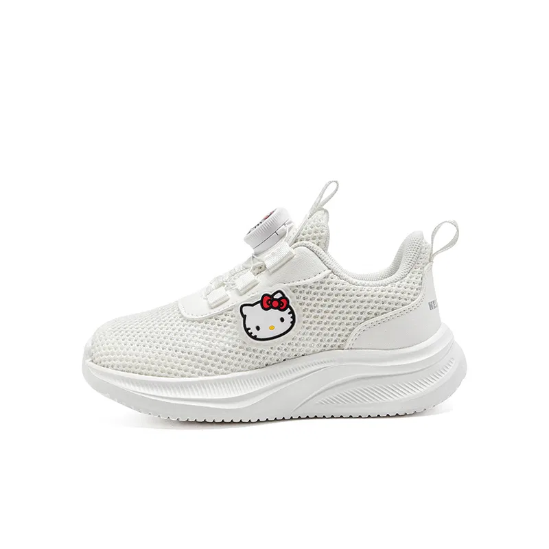 Кроссовки Hello Kitty с защитой от истирания, амортизацией, дышащие, легкие, с эффектом увеличения роста и поддержкой Sanrio, White