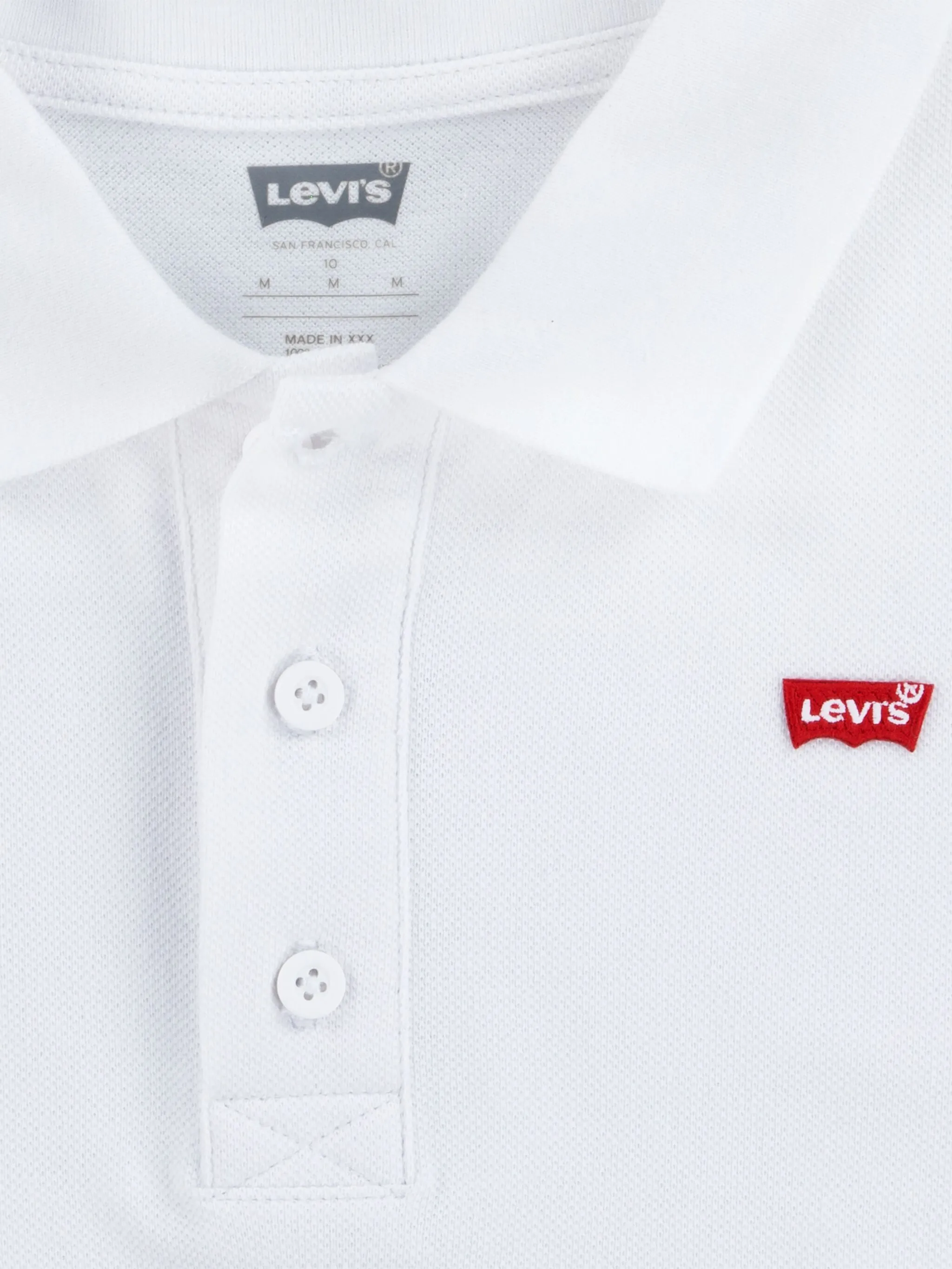 Рубашка поло с нашивкой-логотипом Levi'S Kids, белый — фото 4