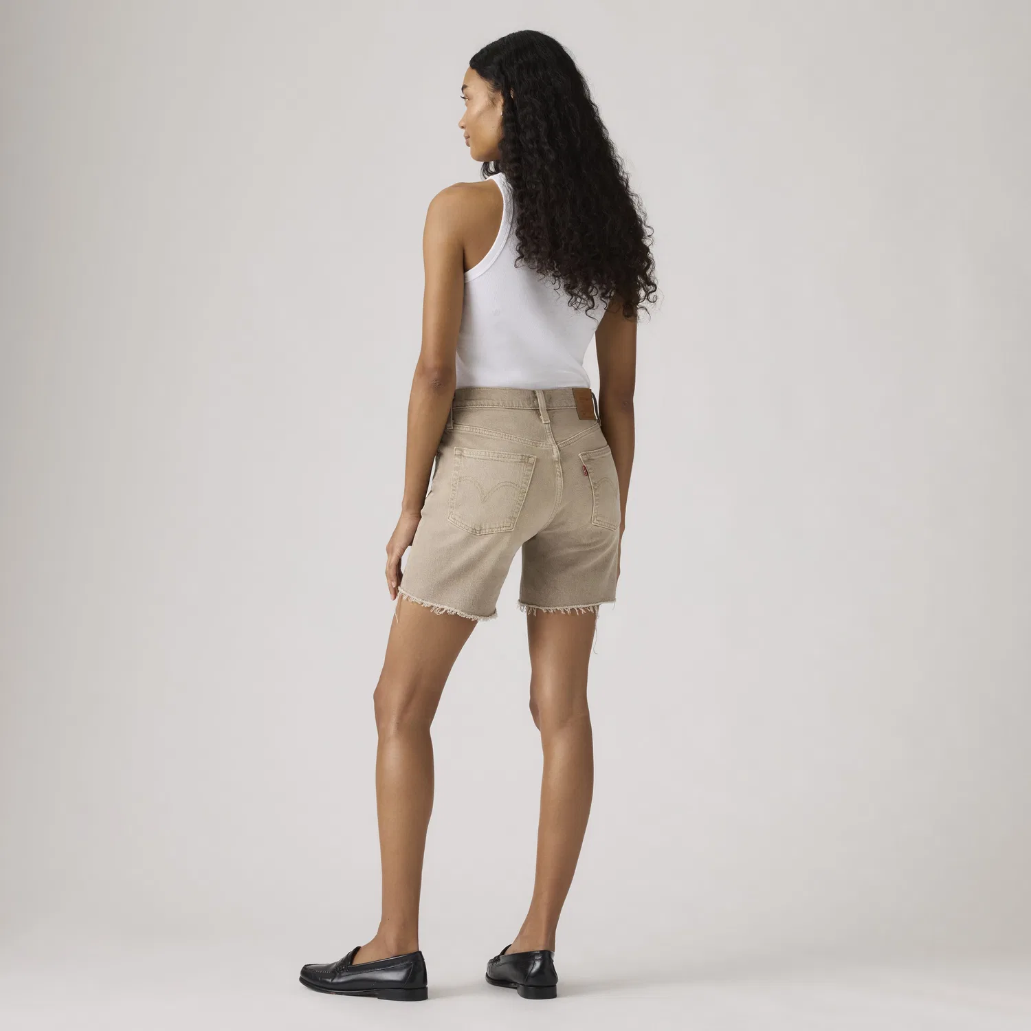 Женские шорты 501 до середины бедра Levi's, Brown — фото 3