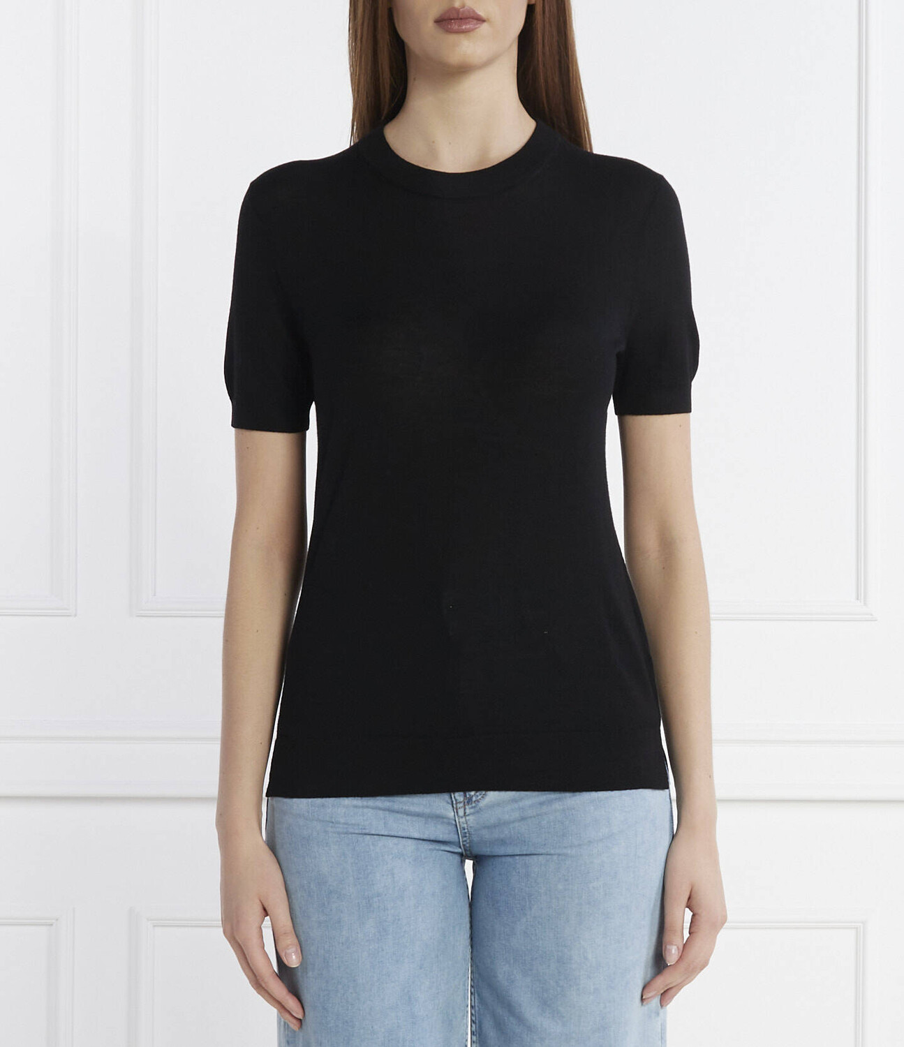 

Свитер из шерсти BOSS BLACK Falyssiasi Regular Fit, черный