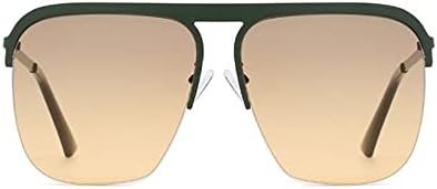 

Солнцезащитные очки квадратной формы для женщин и мужчин, большие солнцезащитные очки, модные очки для путешествий и пляжа, очки с защитой от УФ-излучения UV400 MTZJH, Green Grey Tea