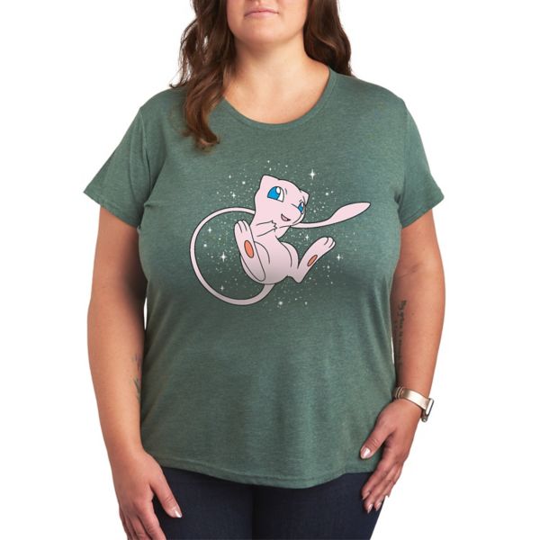 

Женская футболка Pokemon Starry Mew Licensed Character, зеленый