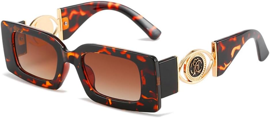 

Солнцезащитные очки MUTYNE прямоугольной формы для женщин и мужчин, винтажные, квадратные, женские, роскошные, черные, мужские, с защитой от УФ-излучения UV400, Leopard