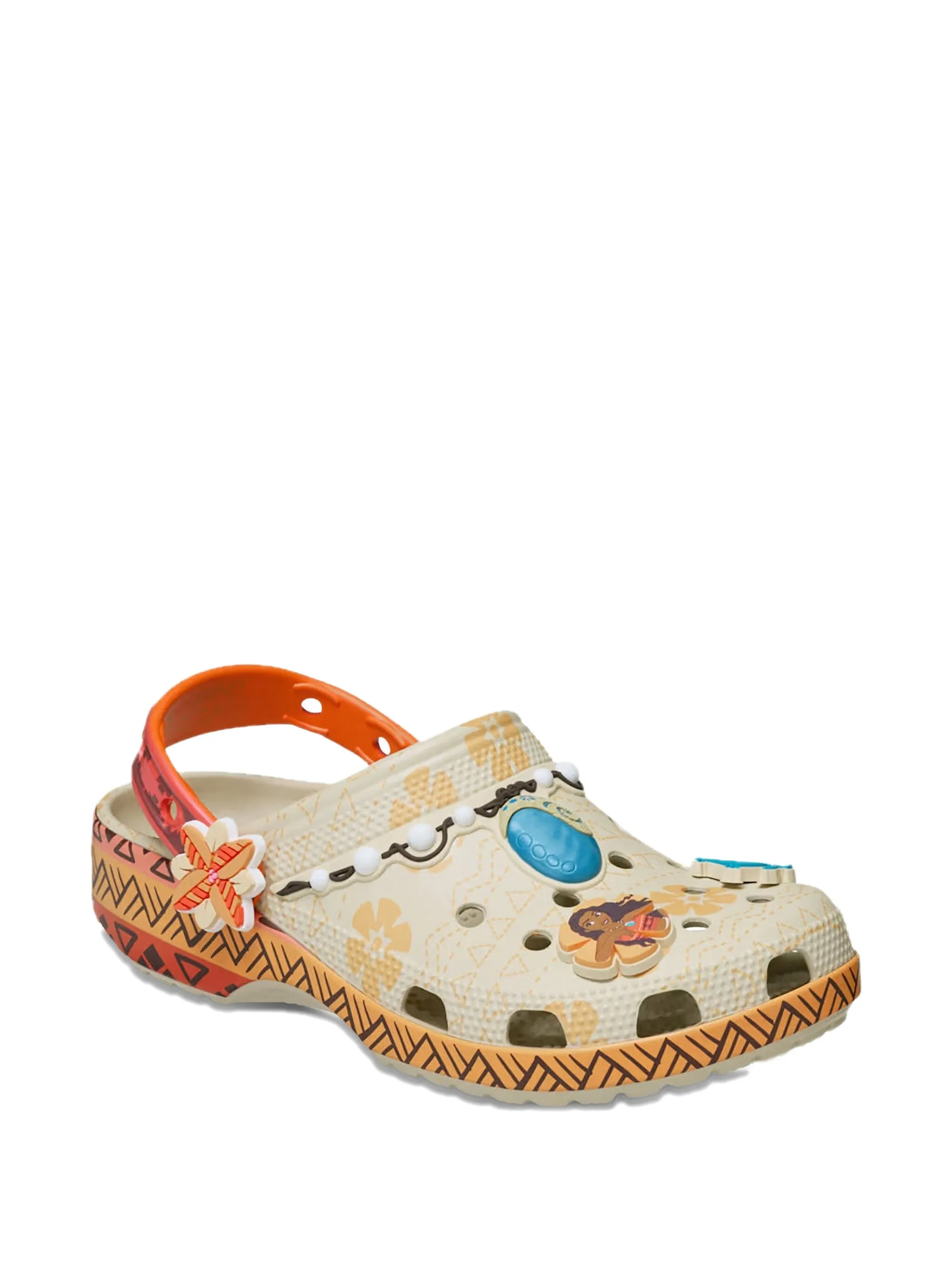 Клоги Moana Classic из коллаборации с Disney Crocs, бежевый — фото 2