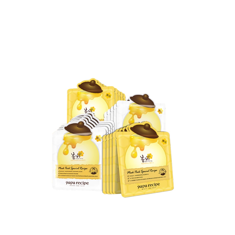 

Набор масок для лица Spring Rain Honeys стабилизирующий осветляющий для всех типов кожи Papa Recipe