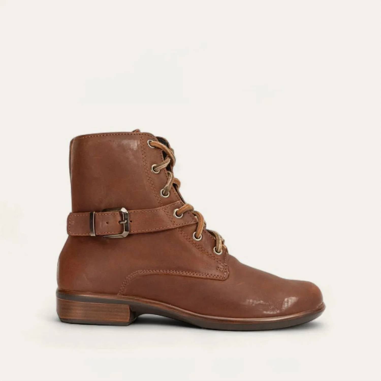 Женские ботинки Alize - средний размер, мягкая кожа коньячного цвета NAOT, Soft Cognac Leather — фото 2