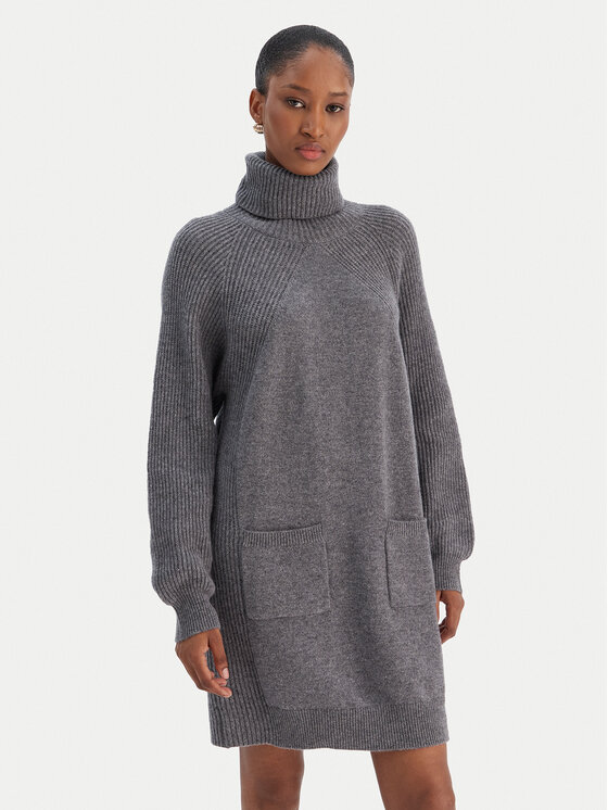 

Вязаное платье regular fit MF5063 MS009 Liu Jo, серый