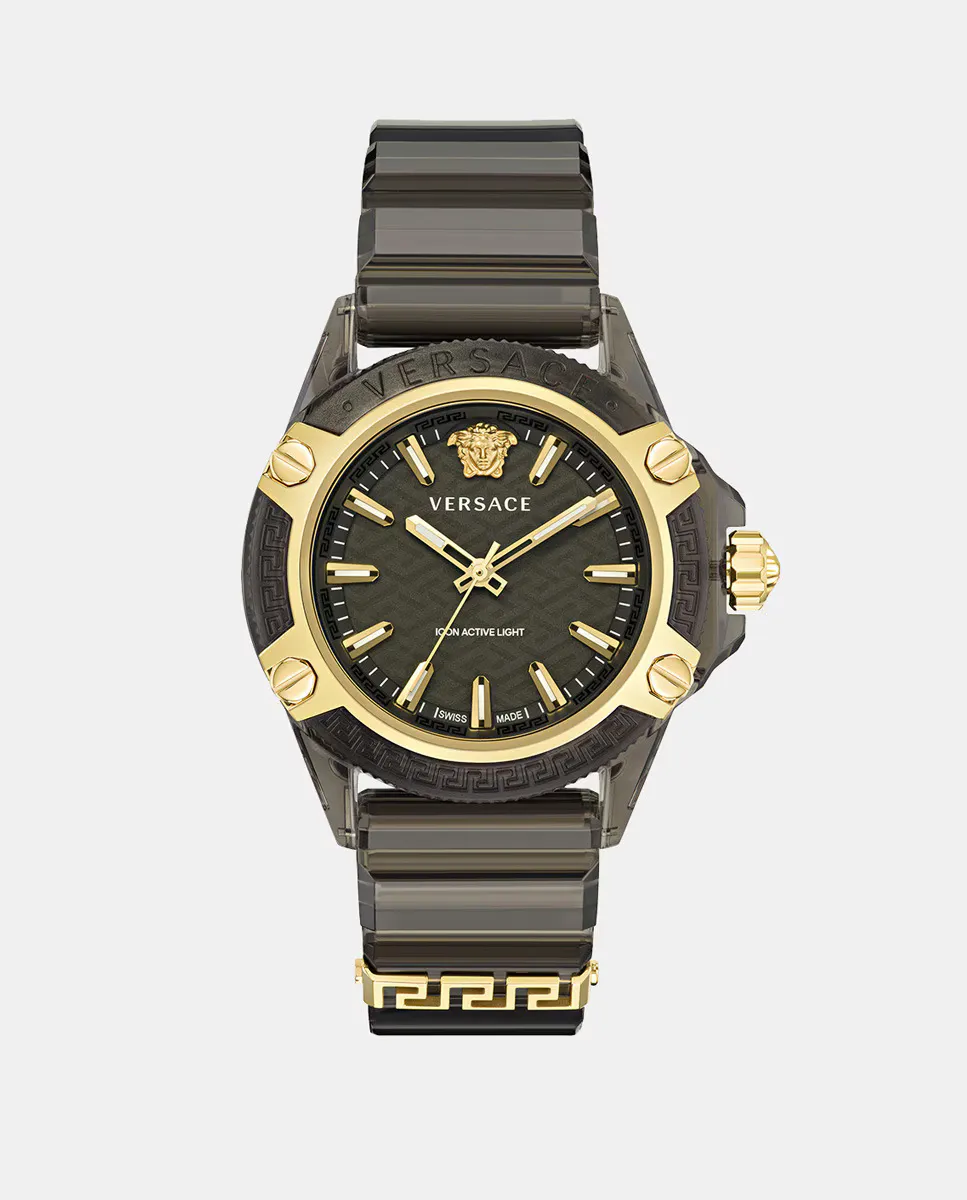 

Icon Active VE6E00123 Черные мужские часы из поликарбоната Versace, черный