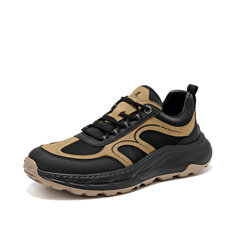 Кроссовки Montague Lifestyle Shoes Men Low-top, черный/коричневый — фото 2