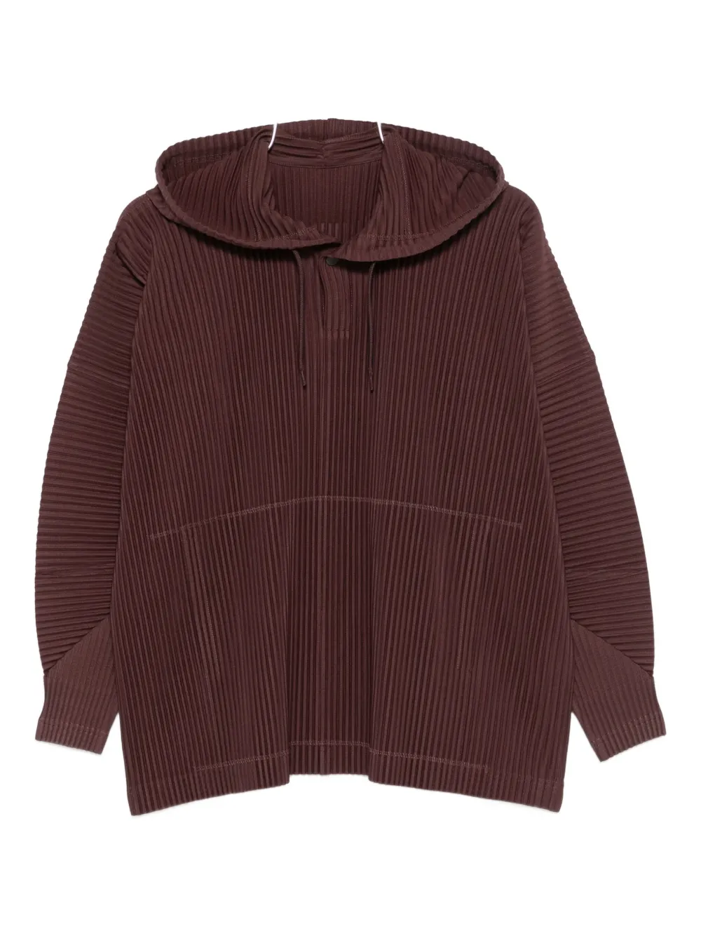 

Плиссированная толстовка с капюшоном Homme Plissé Issey Miyake, коричневый