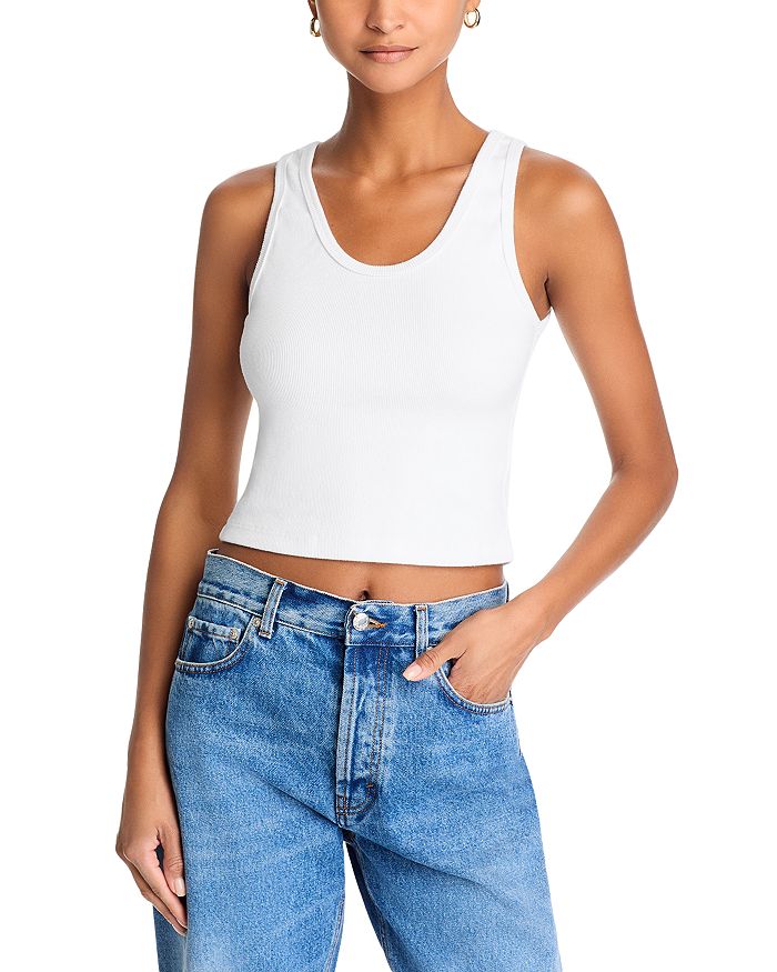 

Топ-майка в рубчик Blondie perfectwhitetee, белый