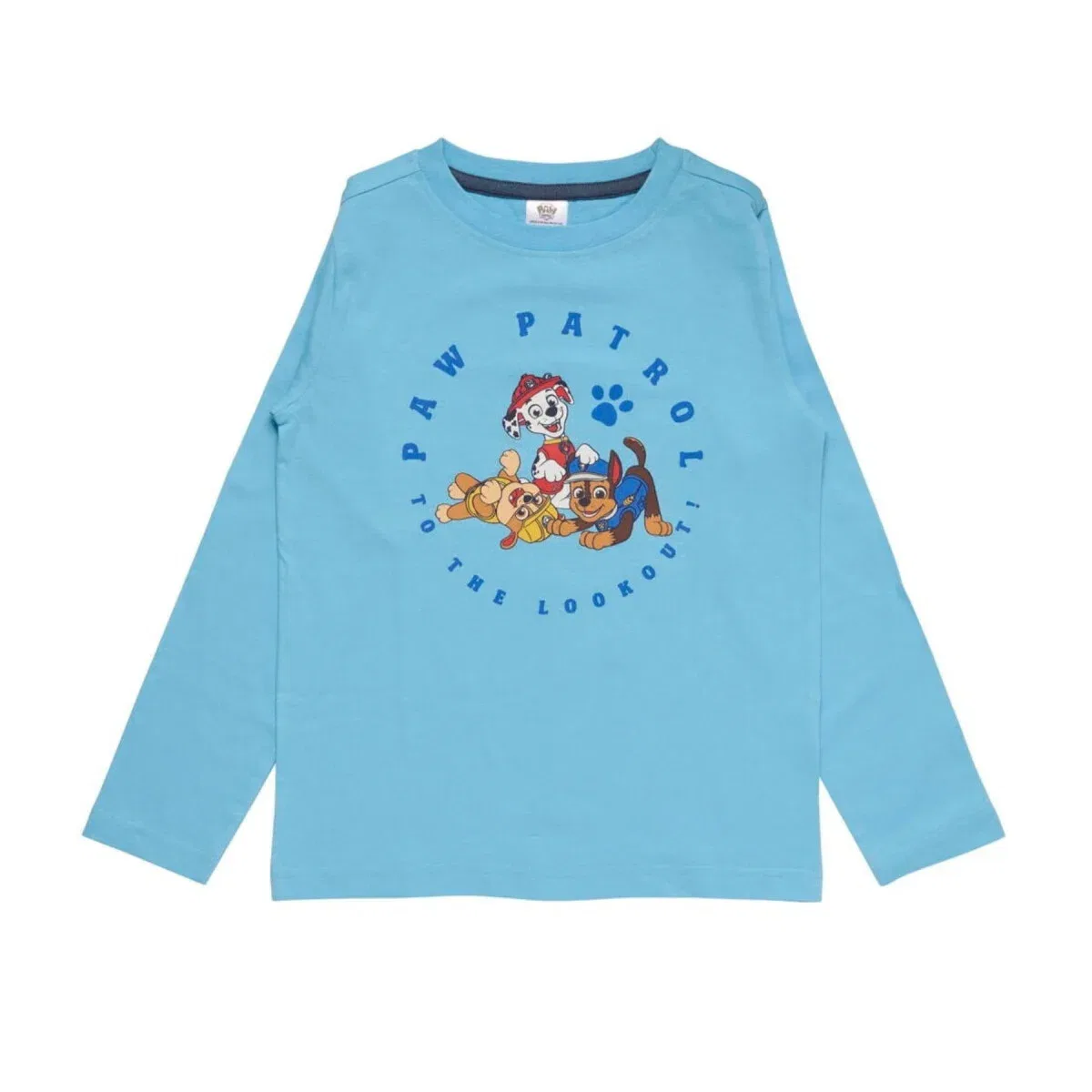 Детское лонгслив с принтом Paw Patrol, синий