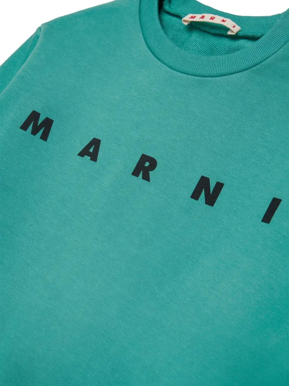 Свитшот с логотипом Marni Kids, синий — фото 3