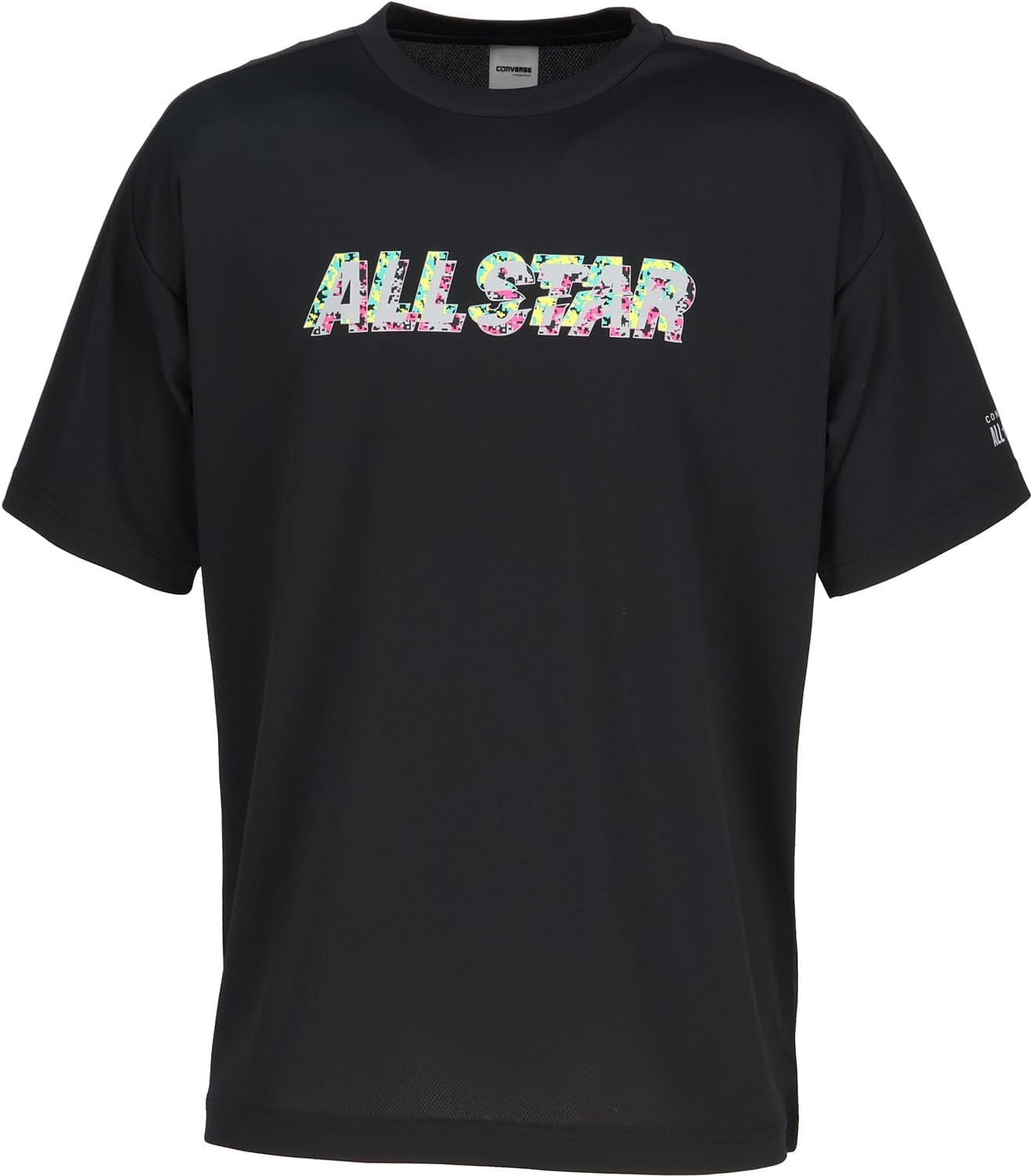 

Футболка Converse CB252357 с принтом, впитывающая пот, быстросохнущая, черный/серый