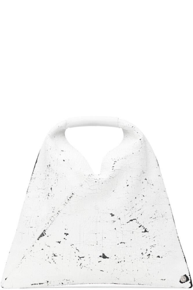 

Черно-белая треугольная мини-сумка MM6 Maison Margiela