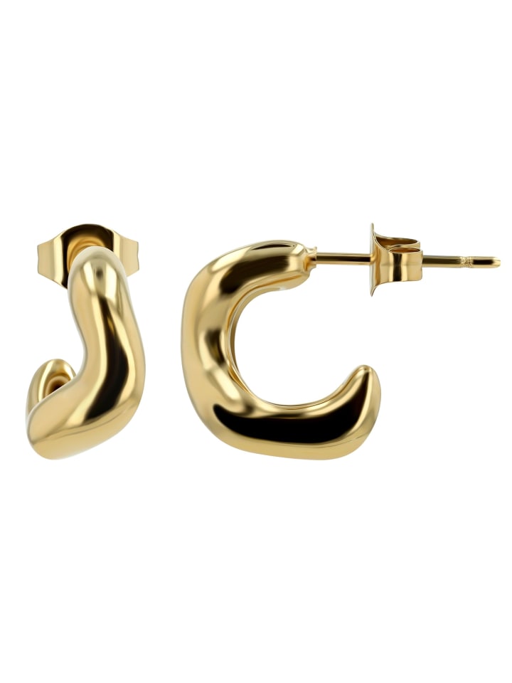 

Adeliás Женские серьги - серьги-гвоздики из нержавеющей стали в золотом исполнении