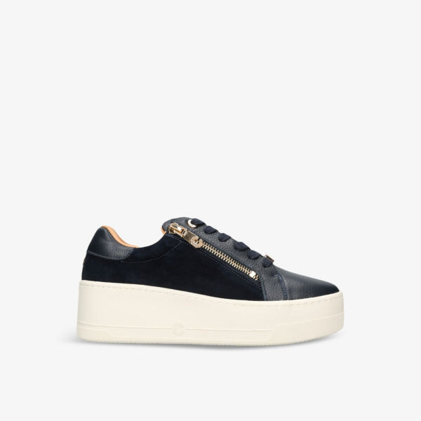 

Кожаные низкие кеды Connected Zip Carvela, темно-синий