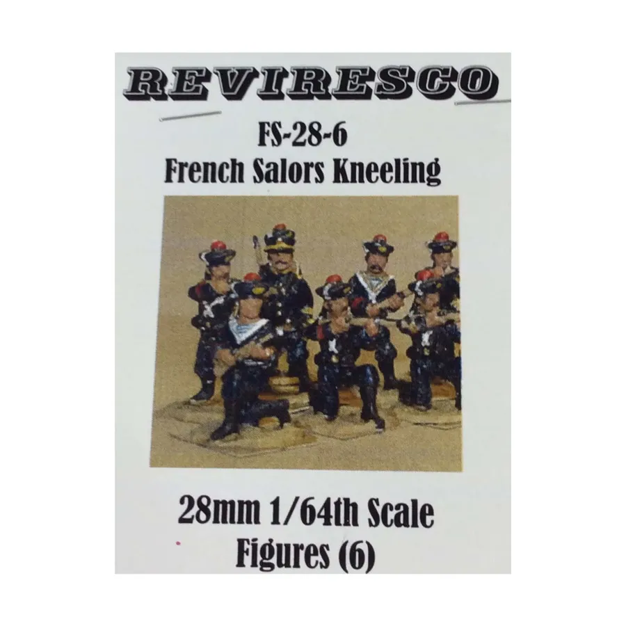 

Французские моряки на коленях (28 мм), Colonial Wars Troops (28mm) (Reviresco)