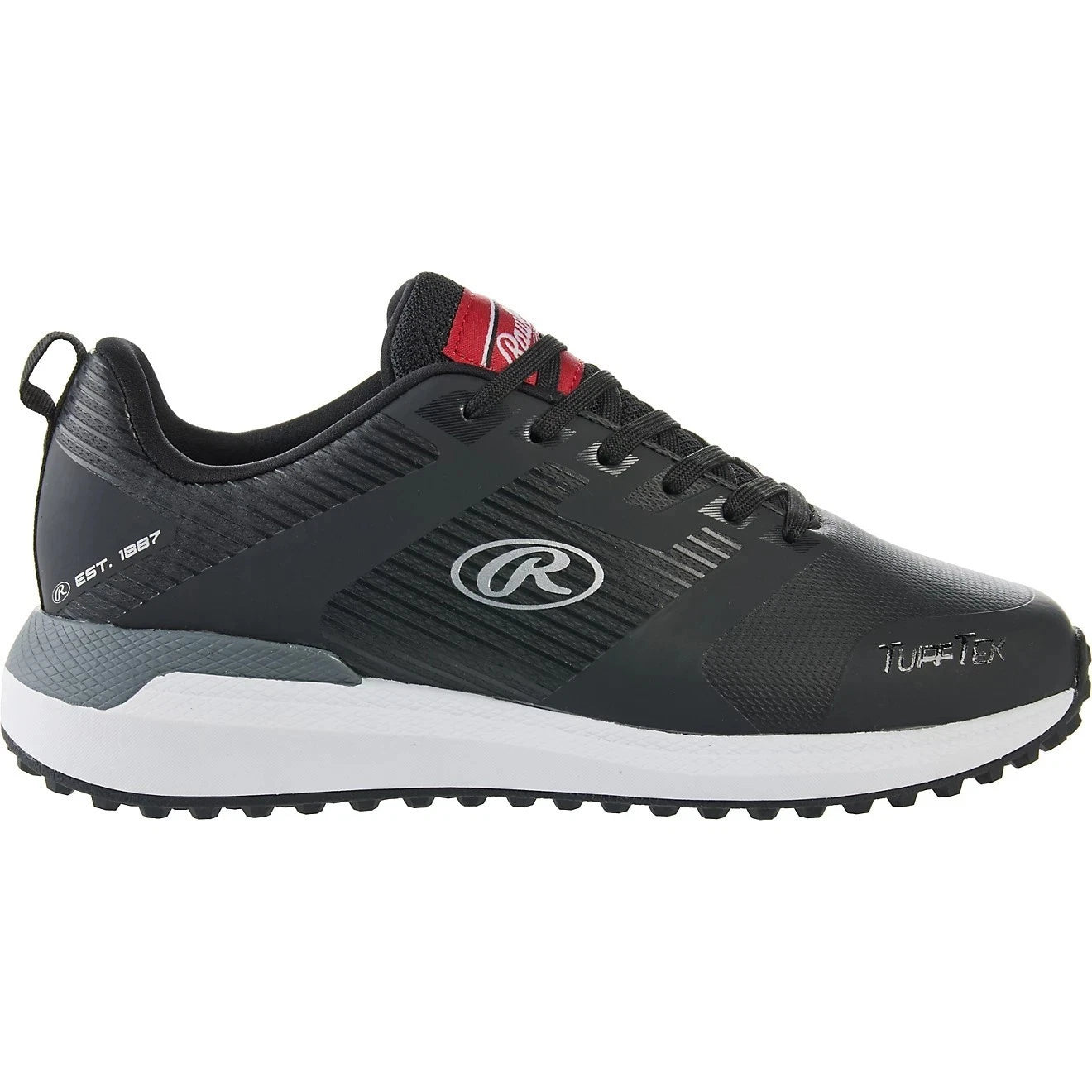 Кроссовки Rawlings League Turf 175787, мужские, черные, низкие, бейсбольные, UWU1073 Rawlings, черный — фото 2