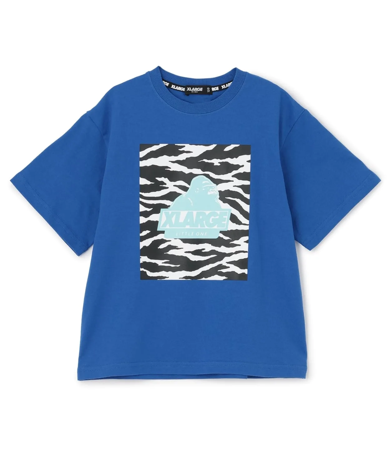Детская футболка с зебровым принтом XLARGE KIDS синяя