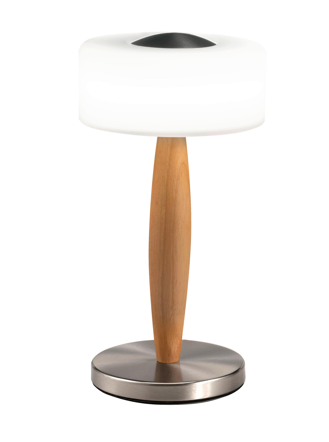 

Светодиодная настольная лампа Fabas Luce, 15x29 см, цвет дуба/никеля